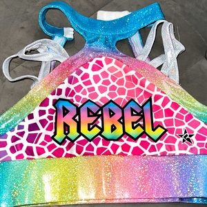 Rebel athletic sports bra youth medium